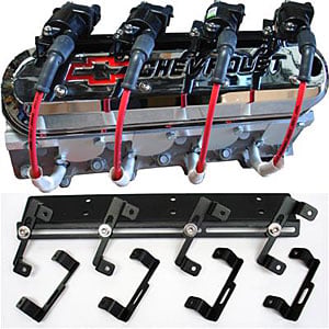 69520 Valve Cover Coil Relocation Brackets for LS1 Engines, Black