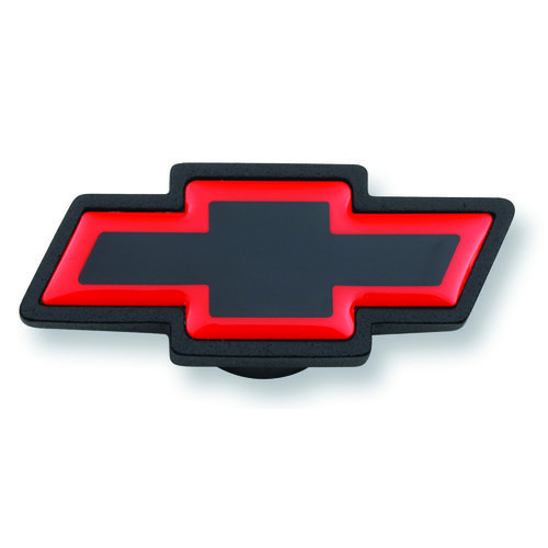 141369 Large Chevy Bowtie Emblem, Black & Red