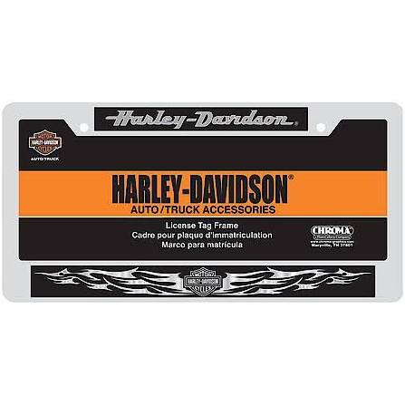 6413 Harley Script Auto Tag Frame
