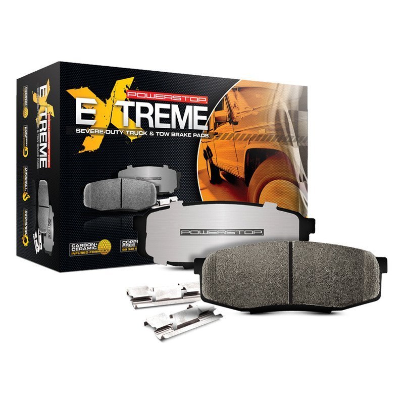 Power Stop Z361399 Extreme Truck & Tow Ceramic Front Brake Pads for 2009-2018 Dodge Ram