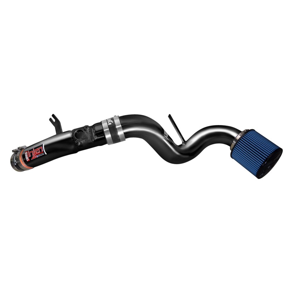 SP1573BLK Series Polished Black Cold Air Intake Systems with Blue Filter