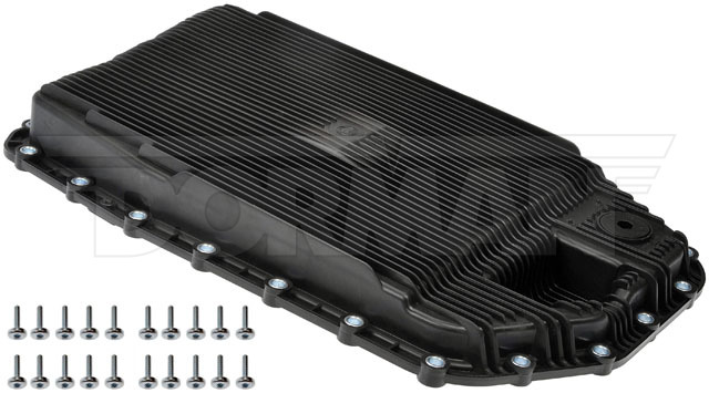 Dorman 265851 Black Transmission Pan with Drain Plug, Gasket & Bolts