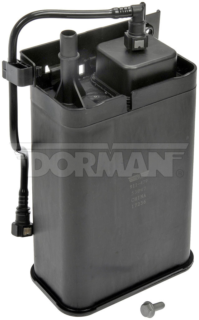 911479 0.31 in. Evaporative Emissions Charcoal Canister, Black