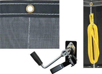 Aluminum Tarp System With Mesh Tarp 7 x 20 Foot