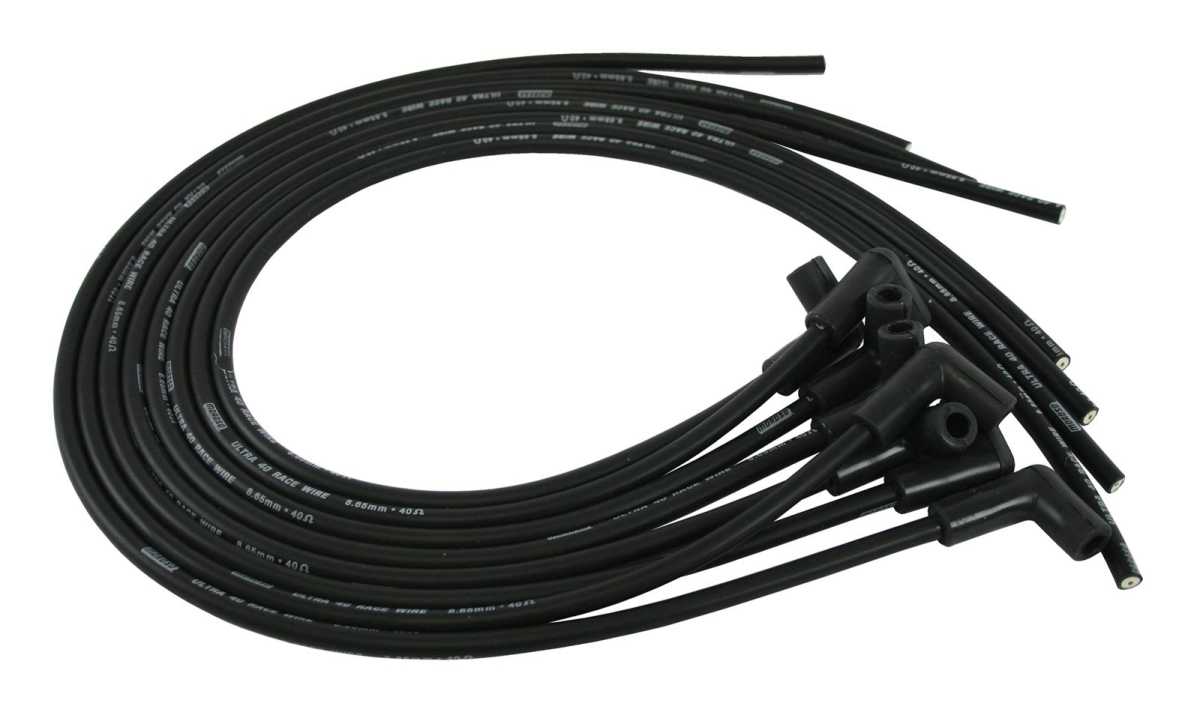 73819 Ultra 40 Sleeved Spark Plug Wire Set - Black