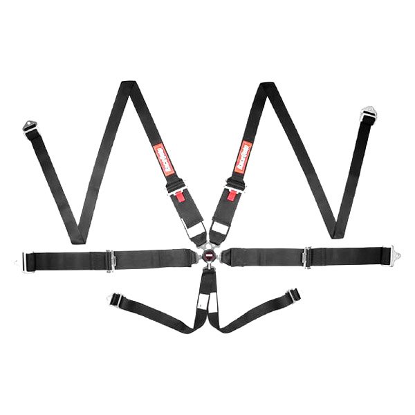 747007 SFI Camlock 6 Point HANS Style Harness Pull-Up Lap Belt