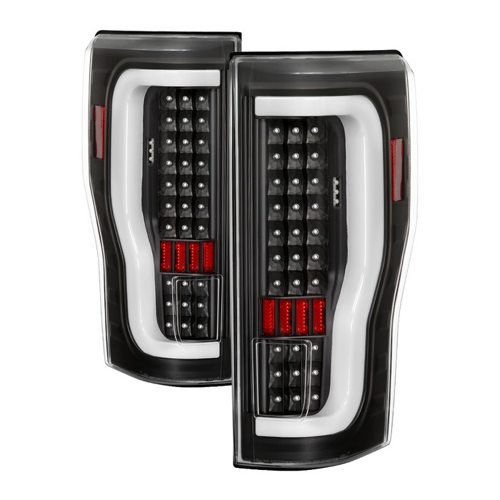 9041600 LED Tail Lights for 2017-2018 Ford F250 Superduty, Black