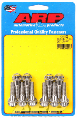 4341103 12 Point Header Bolt & Stud Kits, Polished