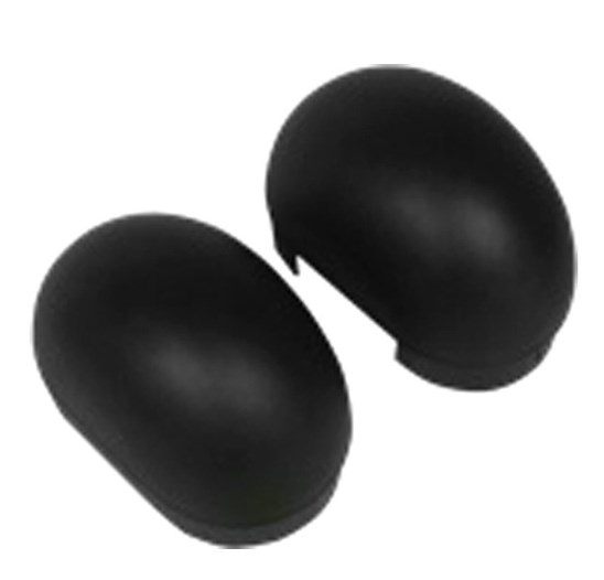 225003 Replacement Black End Cap Kit for 4 in. Oval Tube Steps