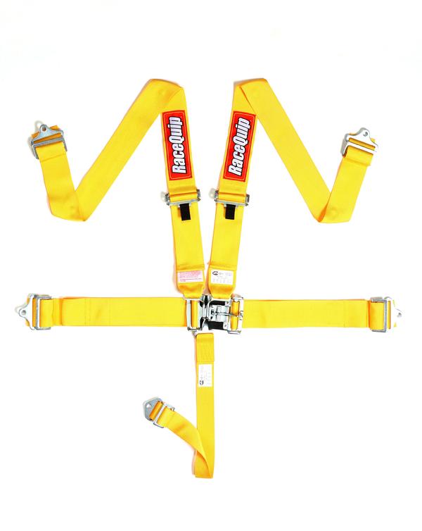 711031 SFI 16.1 L & L 5-Point Harness Set, Yellow