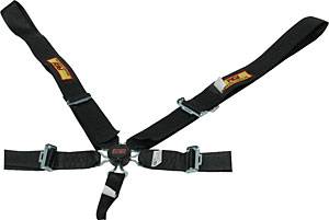 9210CD 3 ft. 5-Point Cam Lock Racing Harness Belt, Black