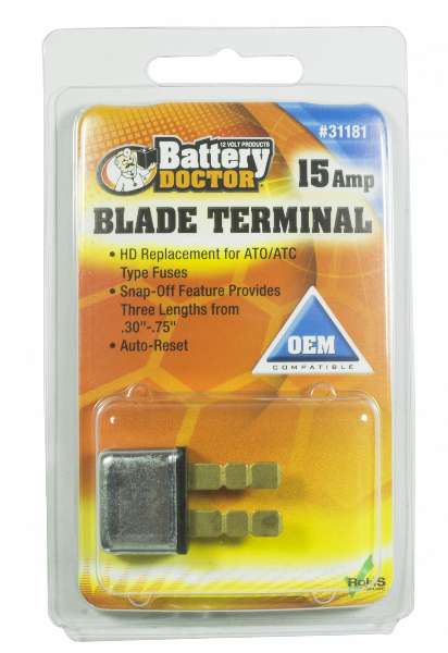 15 Amp Ato/Atc Blade Terminal Auto-Reset Circuit Breaker