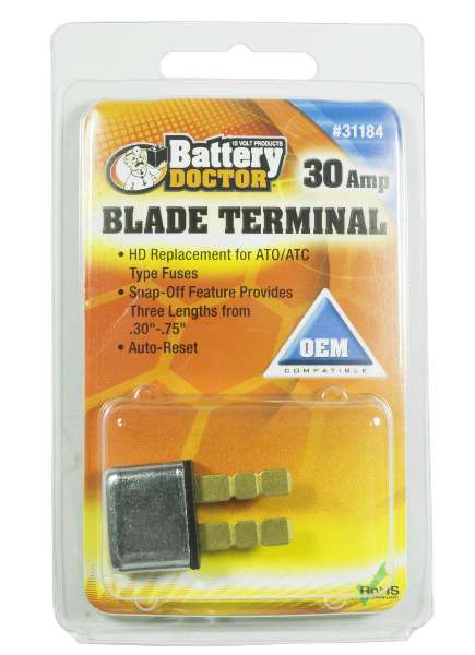 30 Amp Ato/Atc Blade Terminal Auto-Reset Circuit Breaker