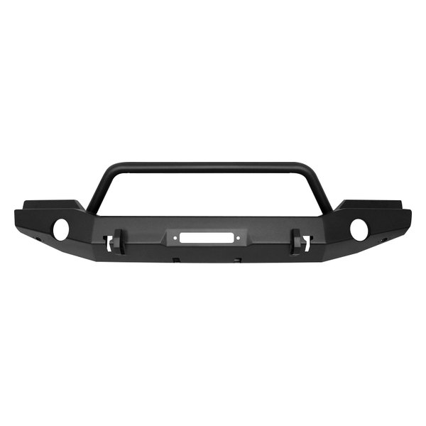 5980115 WJ2 Full Width Front Bumper with LED Light Bar for 2018 Jeep Wrangler JL