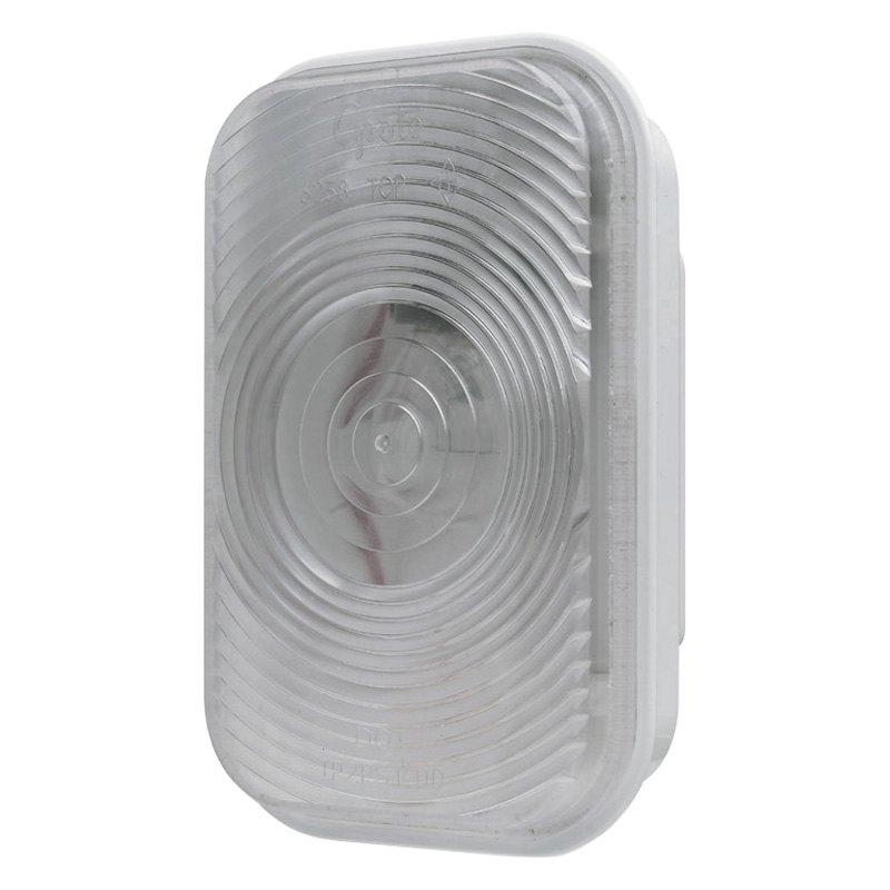 62381 Rectangular Female Pin Dual System Backup Light, Clear