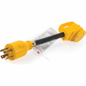 55384 12 ft. 30 Amp Power Grip Locking Generator Adapter