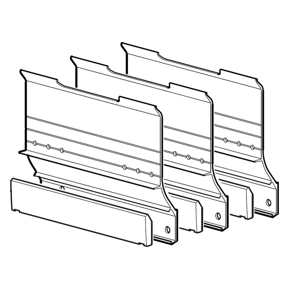 KY5562A Non-Flat Faced Slide Room Awning Mounting Kit - Black