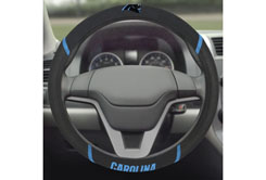 Picture of Fan Mats 21366 15 x 15 in. Carolina Panthers Steering Wheel Cover