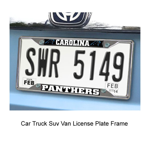 Picture of Fan Mats 21368 6 x 12 in. Carolina Panthers License Plate Frame