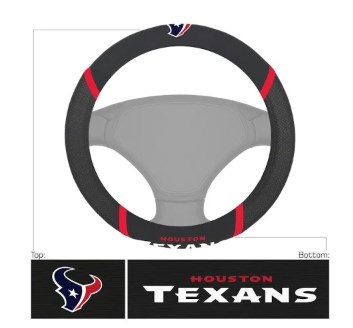 Picture of Fan Mats 21396 15 x 15 in. Houston Texans on Steering Wheel Cover
