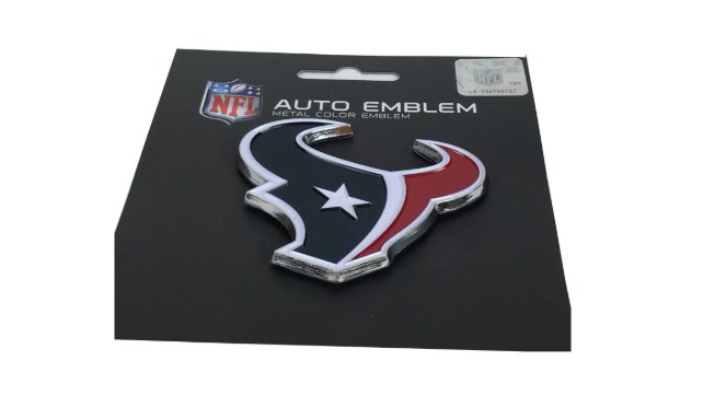 Picture of Fan Mats 22563 3 x 3.25 in. Houston Texans Auto Car Truck Heavy Duty Metal Color Emblem
