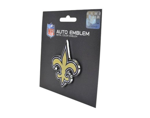 Picture of Fan Mats 22587 2.25 x 3.25 in. New Orleans Saints Auto Car Truck Heavy Duty Metal Color Emblem