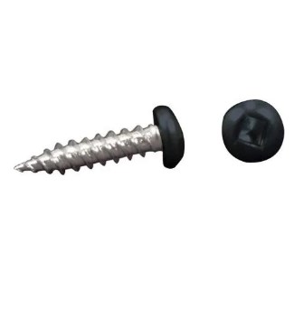 PSQ50BL8X1 8 x 1 in. Pan Head Square Recess Sc Tool - Black