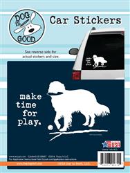 E7G-19019CS Make Time for Play Car Sticker - Pack of 8