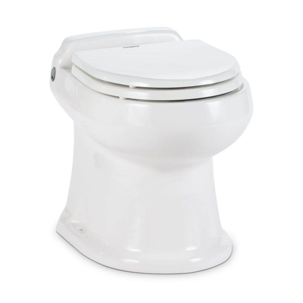 D7E-304874301 12V Permanent Macerating Toilet - White