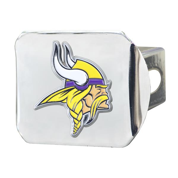 Logo Brands Minnesota Vikings Chrome Hitch Cover