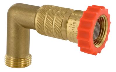 Valterra  Brass Fresh Water Pressure Regulator with 90 deg Hose Saver