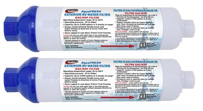 Valterra V46-A011132VP Inline Water Filter - Pack of 2