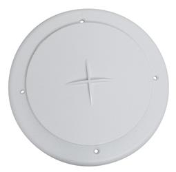 4 in. Heating & Cooling Register Air Port Roof Ceiling Mount - White