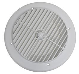 4 in. Heating & Cooling Register Air Port Louvered - White