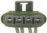 S65-S1352 4 Terminal Air Bag Sensor Connector - Gray & Green