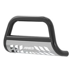 A1S-B352010 3 in. Bull Bar with Skid Plate - Black