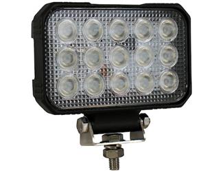Ultra Bright 6 Inch Wide Rectangular Clear LED Spot Light, 12-24 VDC