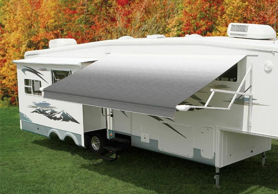 14 x 8 ft. Springless Patio Awning - White