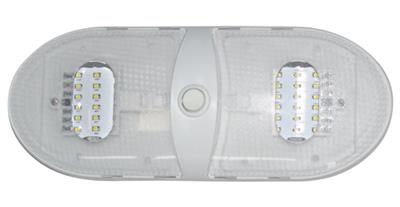 Slim Line Double Dome LED Light - Daylight White