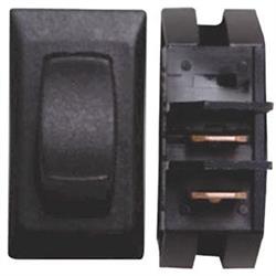 Valterra V46-B118N Single Pole Single Throw Interior Light Switch - Black, 3 per Pack