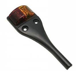 Valterra Diamond LED Side Marker Light, Right Fender, Amber/Red | ABS Plastic in Red | Camping World