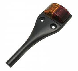 Valterra Diamond LED Side Marker Light, Left Fender, Amber/Red | ABS Plastic in Red | Camping World