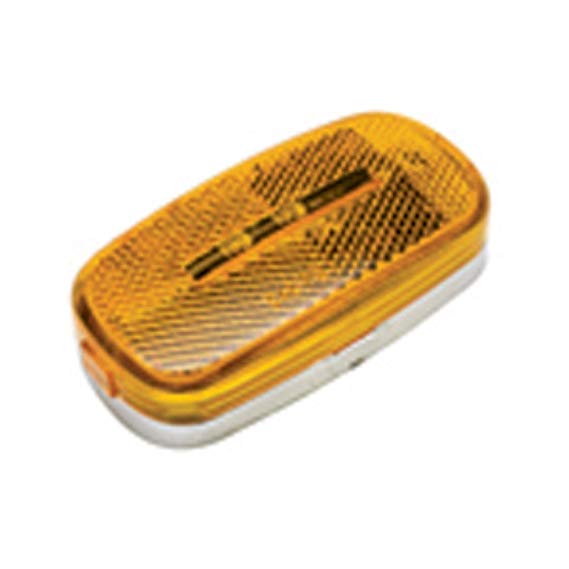 4 x 2 in. 9 Diode Turn Signal-Parking-Side Marker Light Lens - Amber