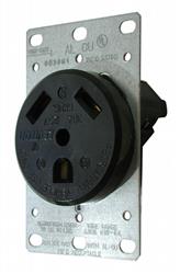 30A Receptacle - Black