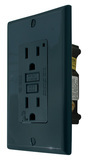 Black Ground Fault Interrupter Receptacle