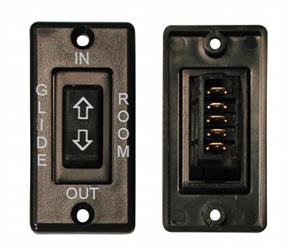 Valterra  5 Pin Terminal Inline Connector Slide Out Switch - Black