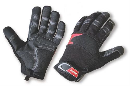 Warn Industries W36-91650 Synthetic Leather Gloves - Black, Large