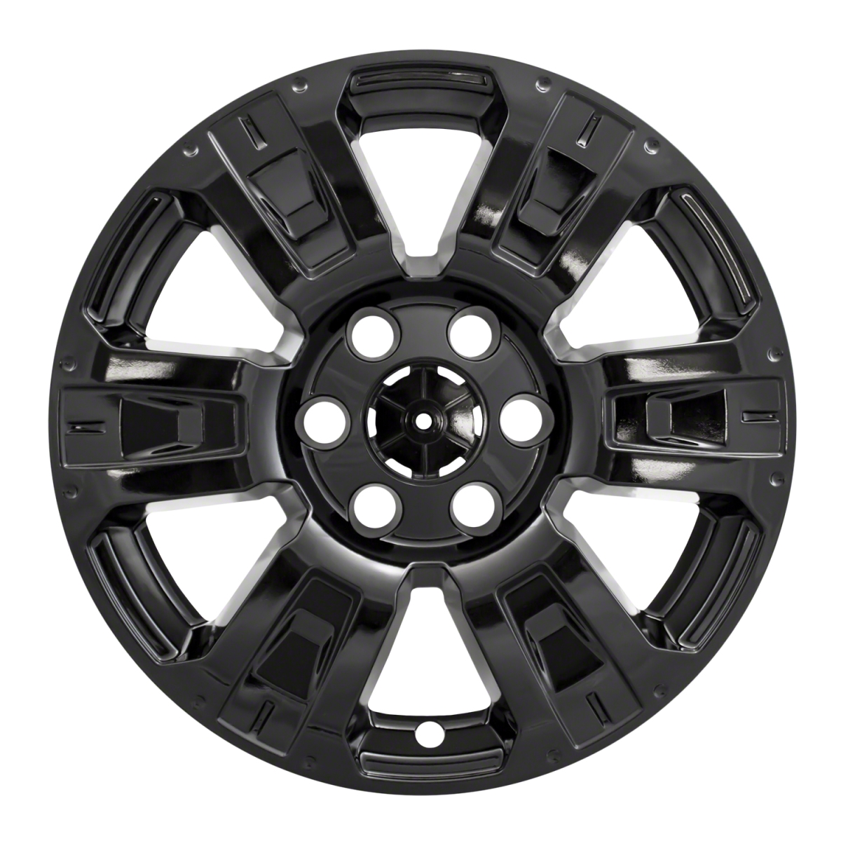 18in. Impostor Wheel Cover - Black - Set of 4 - Durable ABS Construction