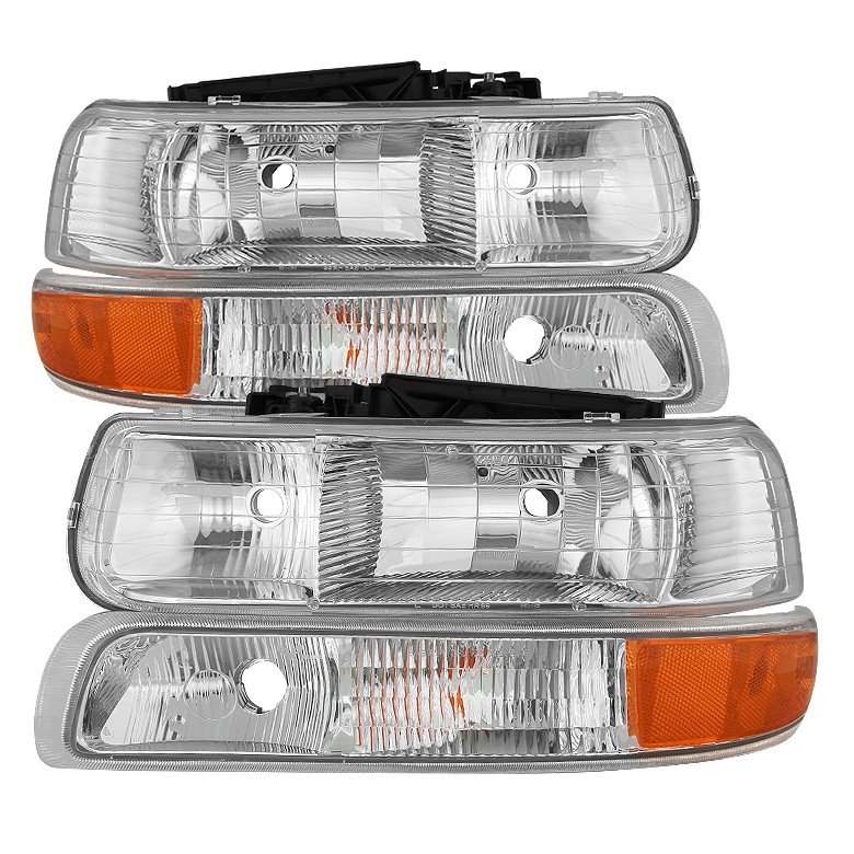 9035111 Auto OEM Style Crystal Headlights for 1999-2002 Chevy Silverado