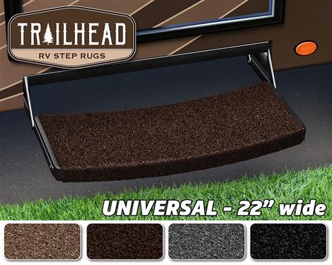 20221 Trailhead Universal RV Step Rug, Grizzly Brown